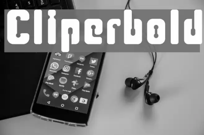 Cliperbold Font examples