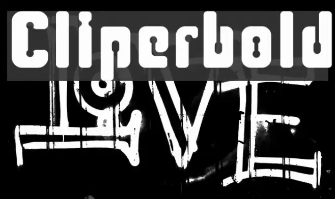 Cliperbold Font examples