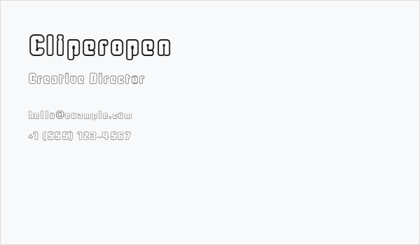 Cliperopen Business Card