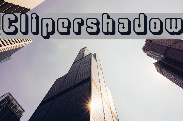 Clipershadow Font examples