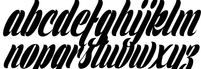 Clipper Personal Use Font LOWERCASE