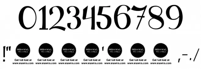 Clipper Script Fat [Personal Use] Font OTHER CHARS