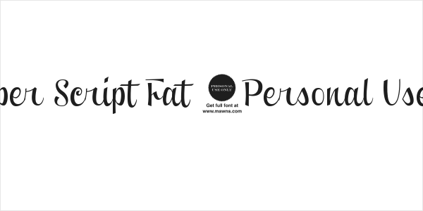 Clipper Script Fat [Personal Use] Logo