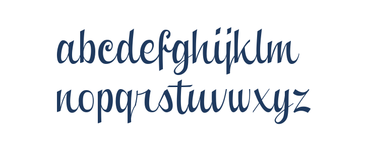 Clipper Script Fat [Personal Use] Lowercase