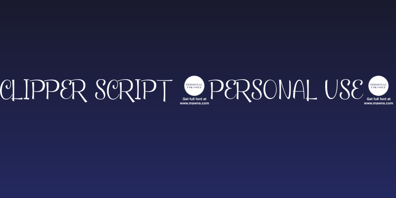 Clipper Script [Personal Use] Social Header