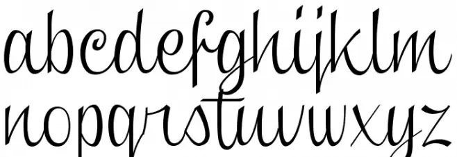 Clipper Script [Personal Use] Font Litere mici