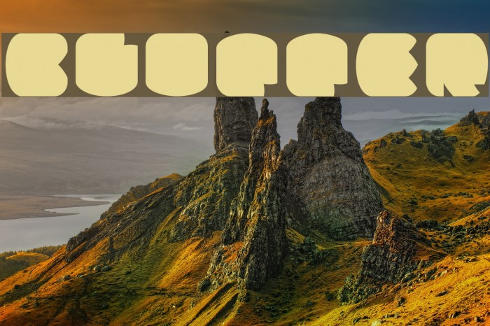 Clipper Font examples