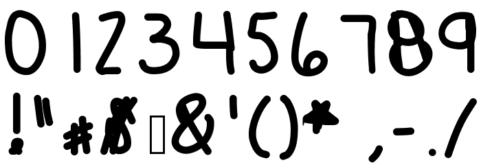 ClippersBaby Font Alte caractere