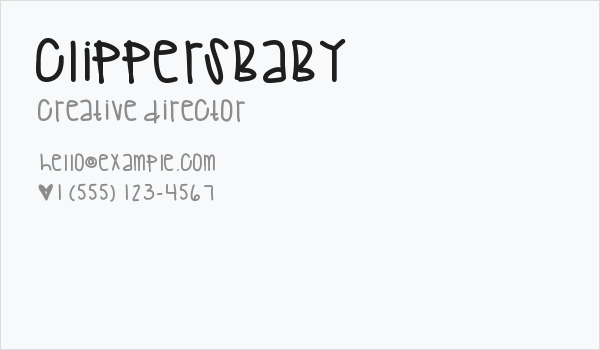 ClippersBaby Business Card