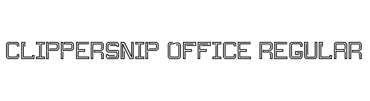 Clippersnip Office Regular  免费字体下载