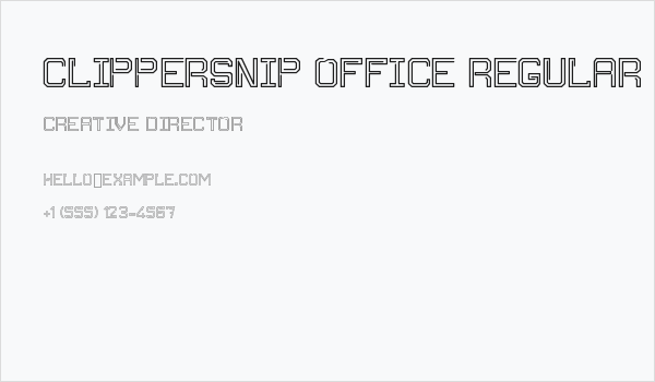 Clippersnip Office Regular Business Card
