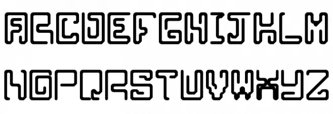 Clippersnip Regular Schriftart Kleinbuchstaben