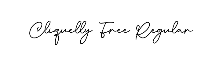 Cliquelly Free Regular  لخطوط تنزيل