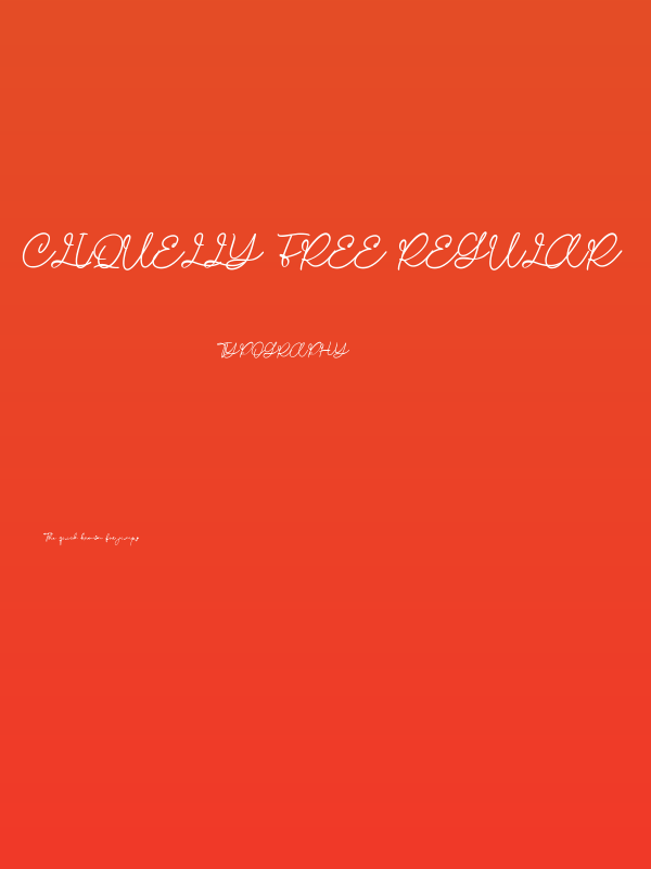 Cliquelly Free Regular Poster
