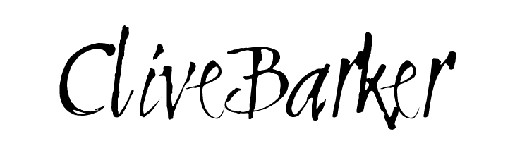 CliveBarker  font caratteri gratis