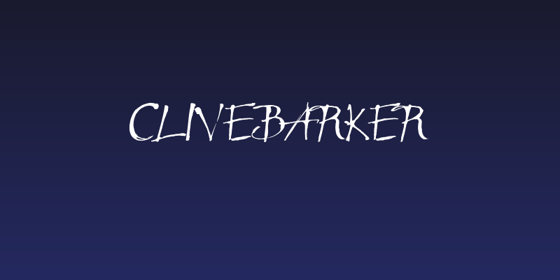 CliveBarker Social Header