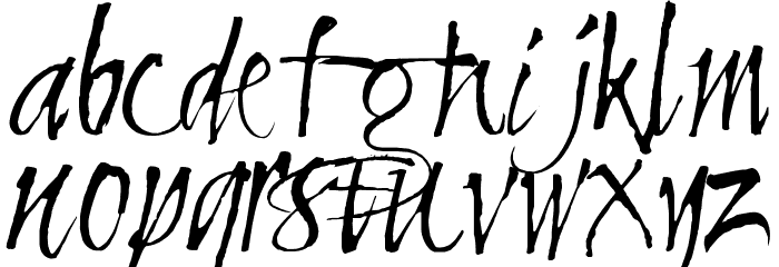 CliveBarker Font LOWERCASE