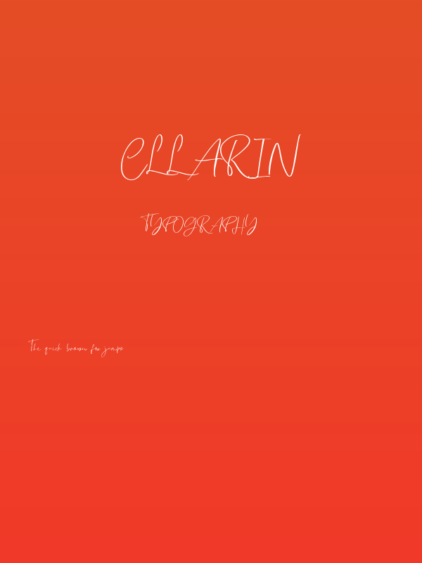 Cllarin Poster