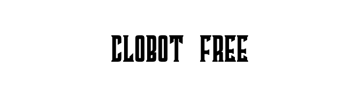 Clobot Free Шрифта