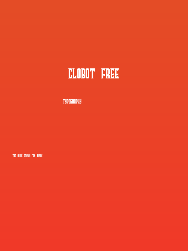 Clobot Free Poster