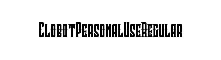 Clobot Personal Use Regular  Frei Schriftart Herunterladen