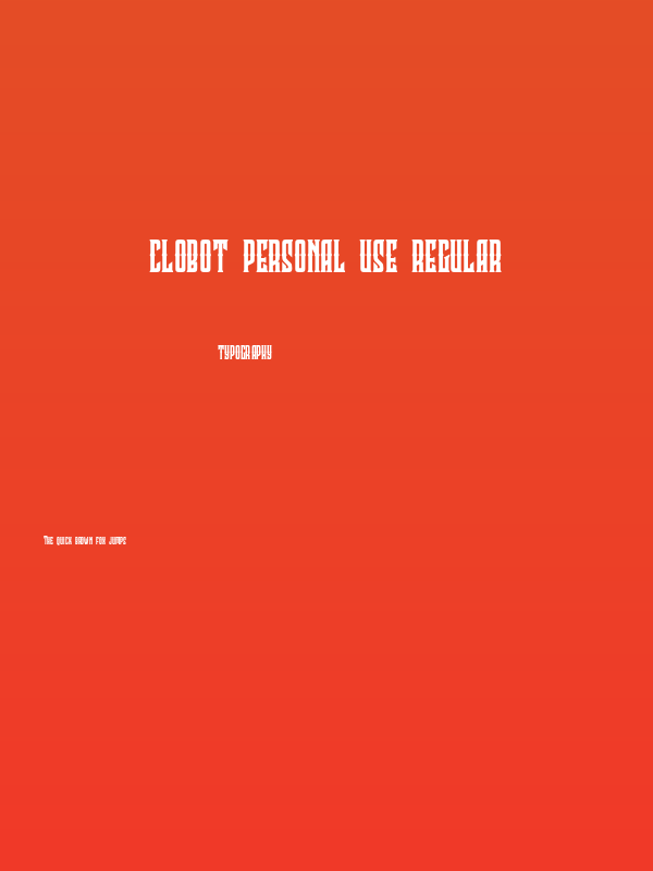 Clobot Personal Use Regular Poster