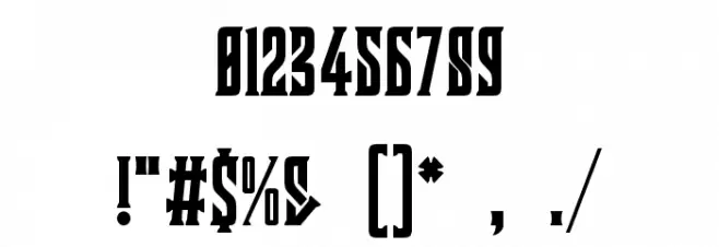 ClobotFree Font OTHER CHARS