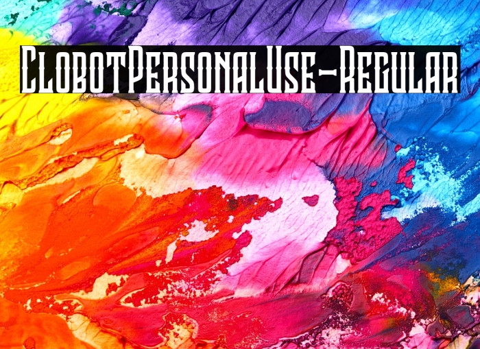 ClobotPersonalUse-Regular Example 1
