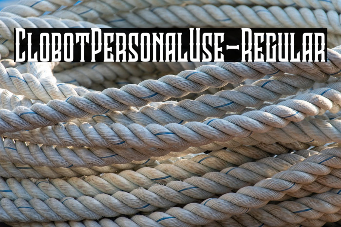 ClobotPersonalUse-Regular Example 2