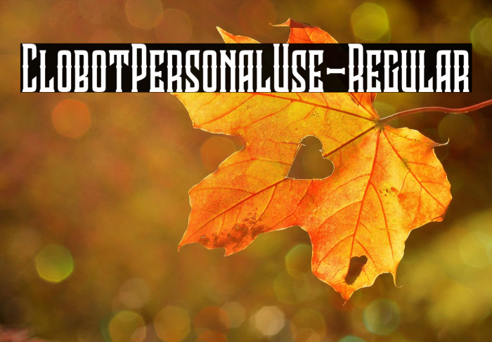ClobotPersonalUse-Regular Example 3