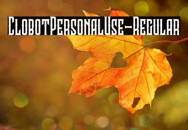 ClobotPersonalUse-Regular Example 3