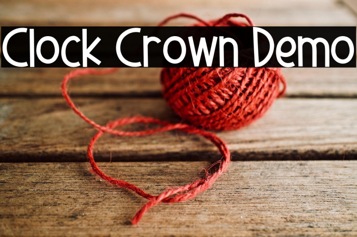 Clock Crown Demo Example 1