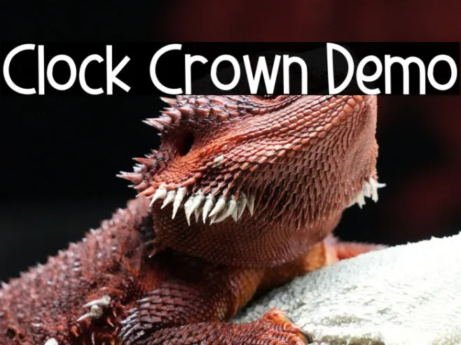 Clock Crown Demo Example 3