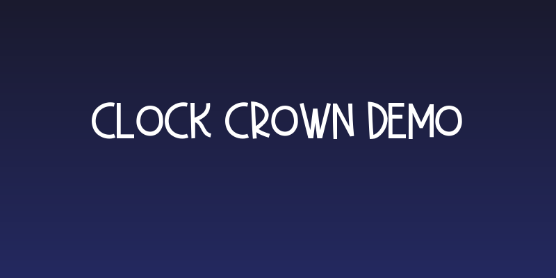 Clock Crown Demo Social Header