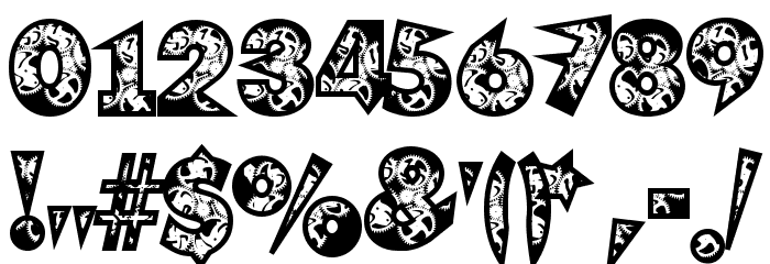 ClockWork Font OTHER CHARS