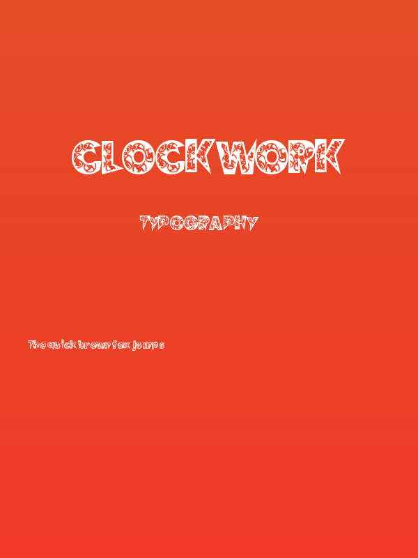 ClockWork Poster