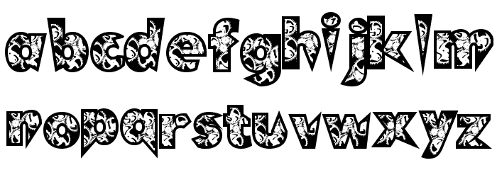 ClockWork Font LOWERCASE