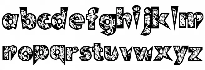 ClockWork फ़ॉन्ट लोअरकेस