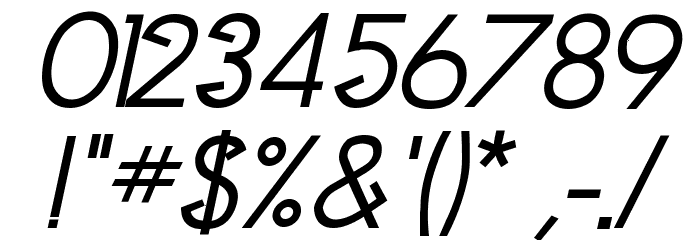 Clocker Bold Italic Font OTHER CHARS