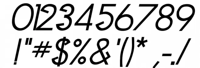 Clocker Bold Italic Font OTHER CHARS