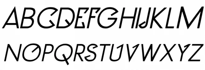 Clocker Bold Italic Polices MAJUSCULES