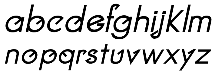 Clocker Bold Italic Font LOWERCASE