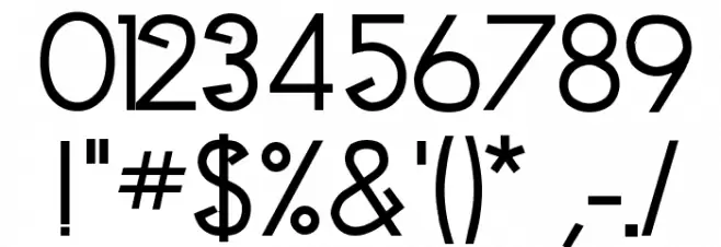 Clocker Bold Font OTHER CHARS