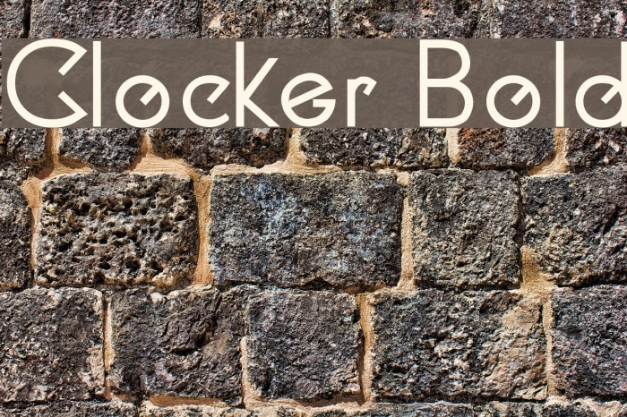 Clocker Bold Example 1