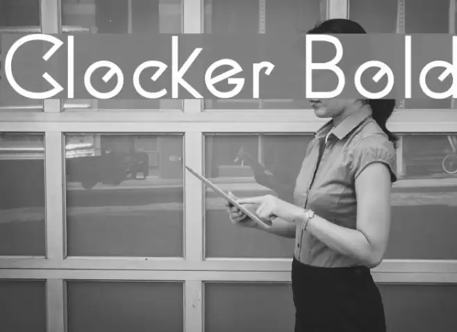 Clocker Bold Font examples