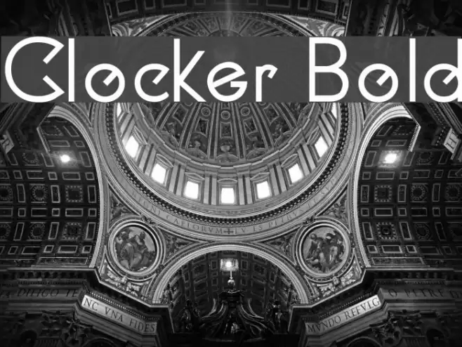 Clocker Bold Font examples