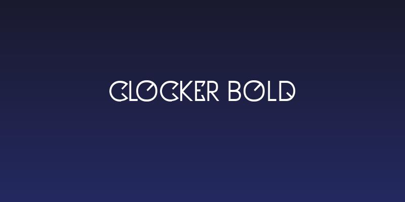 Clocker Bold Social Header