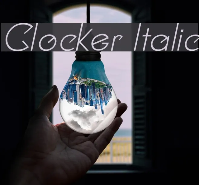 Clocker Italic Example 1