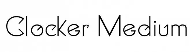 Clocker Medium  Fuentes Gratis Descargar