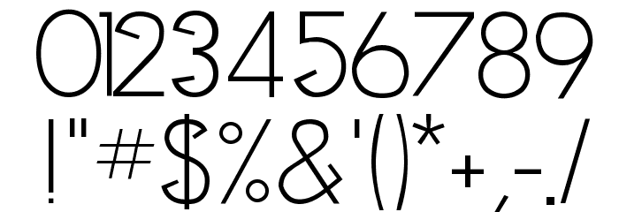 Clocker Medium Font OTHER CHARS